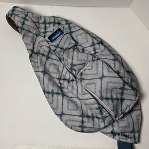 KAVU Crossbody Sling pack Rope Bag Ocean Dye (Blue) Purse 18in